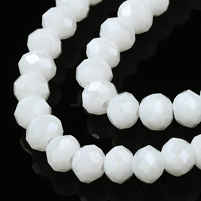 Electroplate Glass Beads Strands EGLA-A034-P8mm-A21-1