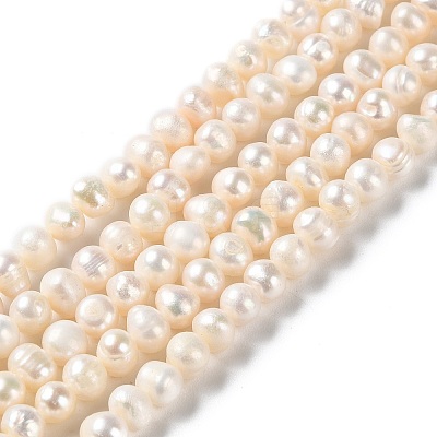 Natural Cultured Freshwater Pearl Beads Strands PEAR-E018-72-1