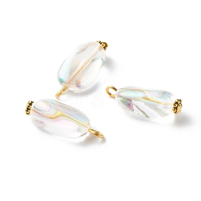 Transparent Acrylic Pendants PALLOY-JF00830-1