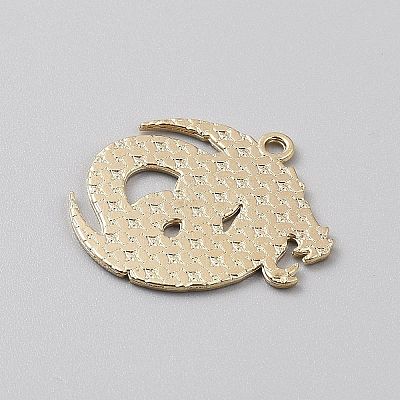 Golden Plated Alloy Enamel Pendants ENAM-CJC0001-21G-01-1