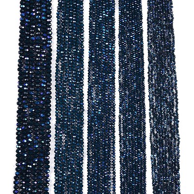 Electroplate Opaque Solid Color Glass Beads Strands EGLA-A044-P3mm-L16-1