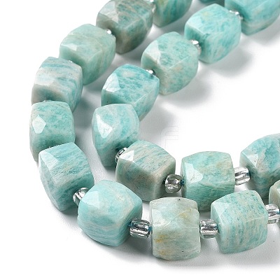 Natural Amazonite Beads Strands G-B065-A04-1