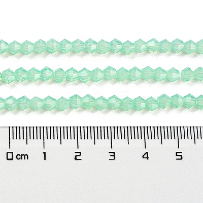 Baking Paint Transparent Glass Beads Strands DGLA-F029-J4mm-05-1