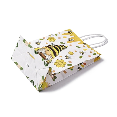 Bees Theme Rectangle Paper Bags CARB-F012-02F-1