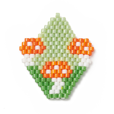 Handmade Loom Pattern MIYUKI Seed Beads PALLOY-MZ00061-1