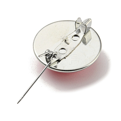 Round Glass Brooches FIND-Q096-01Q-1