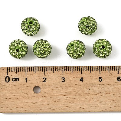 Pave Disco Ball Beads RB-H258-10MM-214-1
