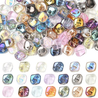 100Pcs 10 Colors Electroplate Glass Beads Sets EGLA-YW0005-56A-1