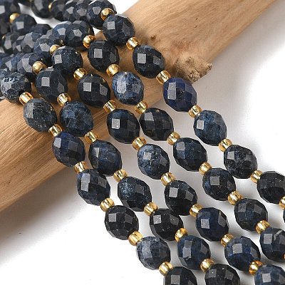Natural Dumortierite Beads Strands G-F809-A39-01-1