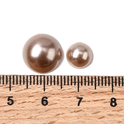 1Box ABS Plastic Imitation Pearl Dome Cabochons SACR-X0002-49-B-1