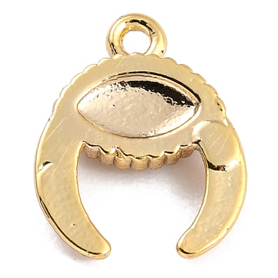 Golden Brass Enamel Pendants KK-P197-11C-G-1