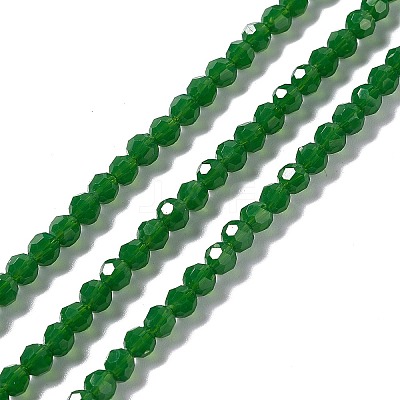 Faceted(32 Facets) Glass Beads Strands EGLA-J042-36A-09-1