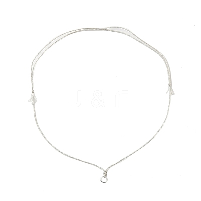 Adjustable Polyester Cord Necklace Making AJEW-JB01379-02-1