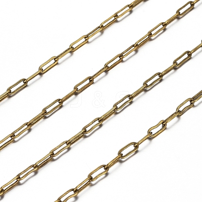 Brass Paperclip Chains CHC-S008-001C-AB-1