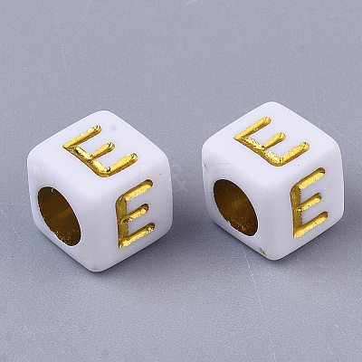Plating Acrylic Beads X-SACR-S297-09E-1