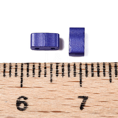 2-Hole Baking Paint Glass Seed Beads SEED-S023-17B-10-1