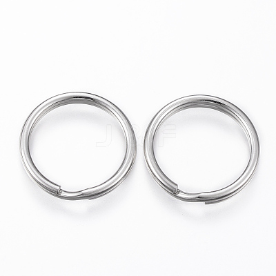 Tarnish Resistant 304 Stainless Steel Split Key Rings STAS-P178-1.4x18mm-P-1
