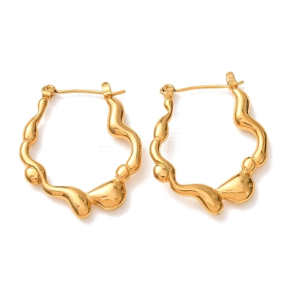 304 Stainless Steel Hoop Earrings for Women SA-CBA7B26-02G-1