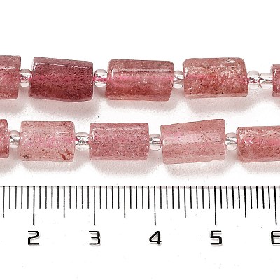 Natural Strawberry Quartz Beads Strands G-G068-A15-01-1