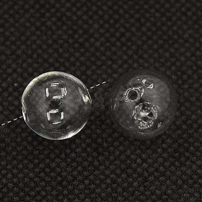 Handmade Two Holes Blown Glass Globe Beads BLOW-TA0001-01B-1