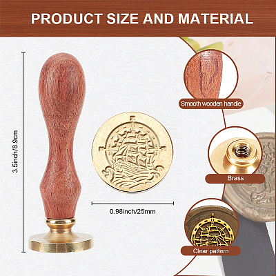 Wax Seal Stamp Set AJEW-WH0208-1220-1