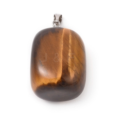 Natural Tiger Eye Pendants G-k302-B19-1