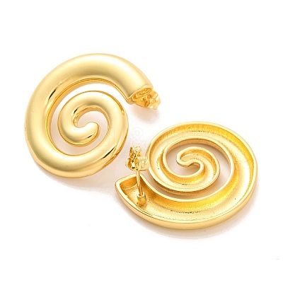 Brass Stud Earrings for Women EJEW-U015-13G-02-1