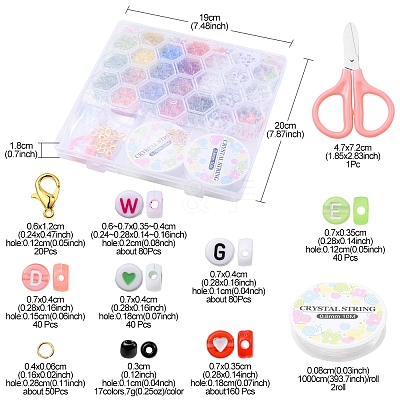 DIY Bracelet Necklace Making Kit DIY-YW0006-46-1