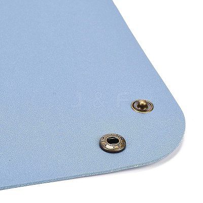 PVC Leather Storage Tray Box with Snap Button LS-AJEW-D050-01A-03AB-1