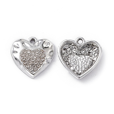 Alloy Rhinestone Pendants PALLOY-P287-17P-02-1