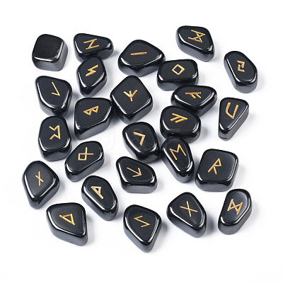 Non-Magnetic Synthetic Hematite Carved Beads G-M366-07-1