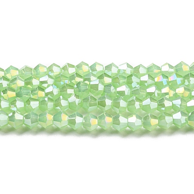 Imitation Jade Electroplate Glass Beads Strands EGLA-A039-J2mm-B01-1