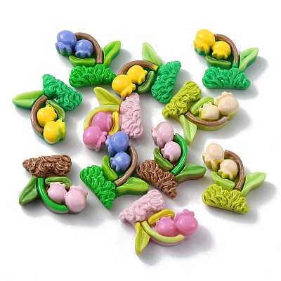 Opaque Resin Decoden Cabochons CRES-P030-A-1