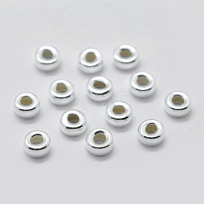 925 Sterling Silver Spacer Beads STER-K171-39S-01-1