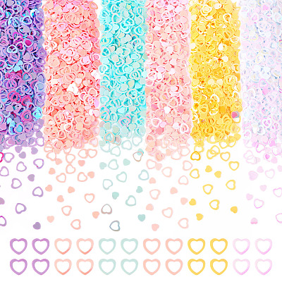 125G 5 Colors Plastic Sequins Beads PVC-TA0001-05B-1