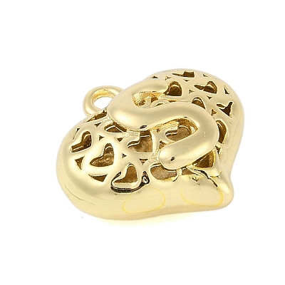 Hollow Brass Pendants for Valentine's Day KK-M289-03S-G-1