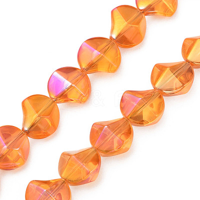 Electroplate Glass Beads Strands EGLA-N008-019-A05-1
