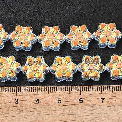Electroplate Glass Beads Strands EGLA-P069-02A-AB-1