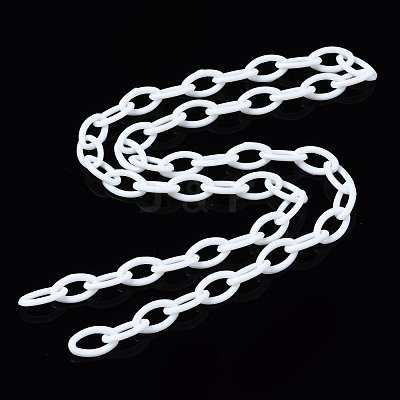 Handmade Opaque Acrylic Cable Chains KY-N014-001O-1