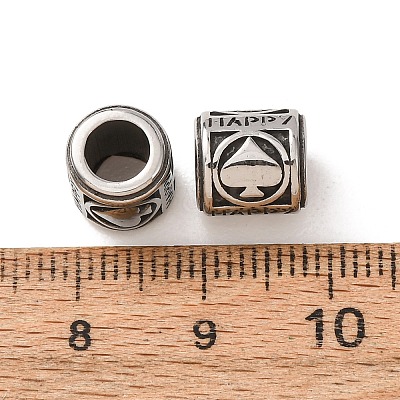 316 Surgical Stainless Steel European Beads SA-CBA7555-01AS-06-1
