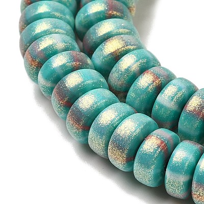Handmade Polymer Clay Beads Strands CLAY-H006-03R-1