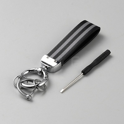 Imitation Leather Keychain Holder DIY-WH20013-23B-1