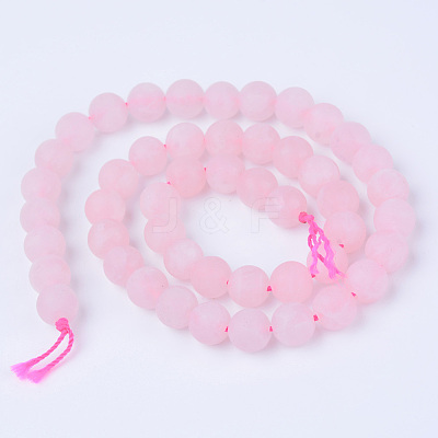 Natural Rose Quartz Beads Strands LS-G-Q462-8mm-11-1