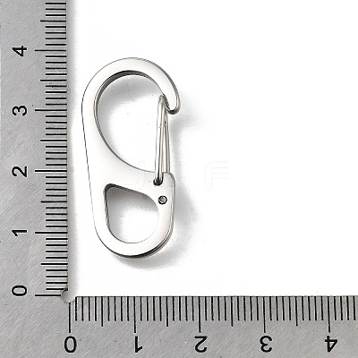304 Stainless Steel Keychain Clasps STAS-U051-02A-P-1