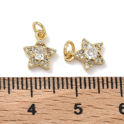 Brass Micro Pave Cubic Zirconia Pendants KK-A291-13A-G05-1