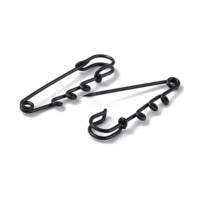 Ion Plating(IP) 304 Stainless Steel Safety Pins Brooch Findings STAS-I673-06EB-1