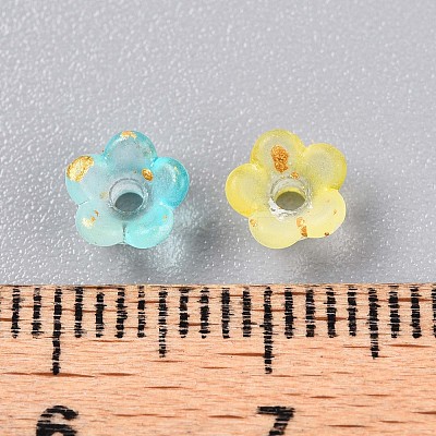 Frosted Transparent Acrylic Beads OACR-N137-72H-1