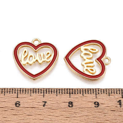 Alloy Enamel Pendants ENAM-T024-10A-G-1