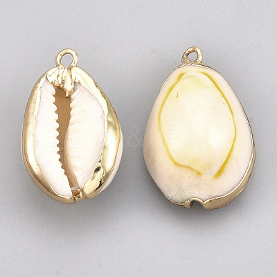 Cowrie Shell Pendants SSHEL-S258-01B-1