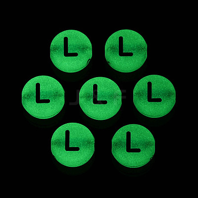Luminous Frosted Acrylic Beads FACR-T008-02L-1